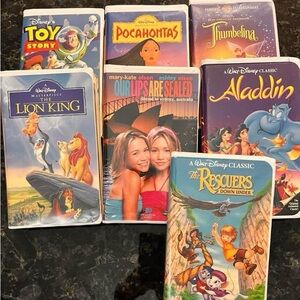 Mary Kate and Ashley and Disney VHS Tapes
